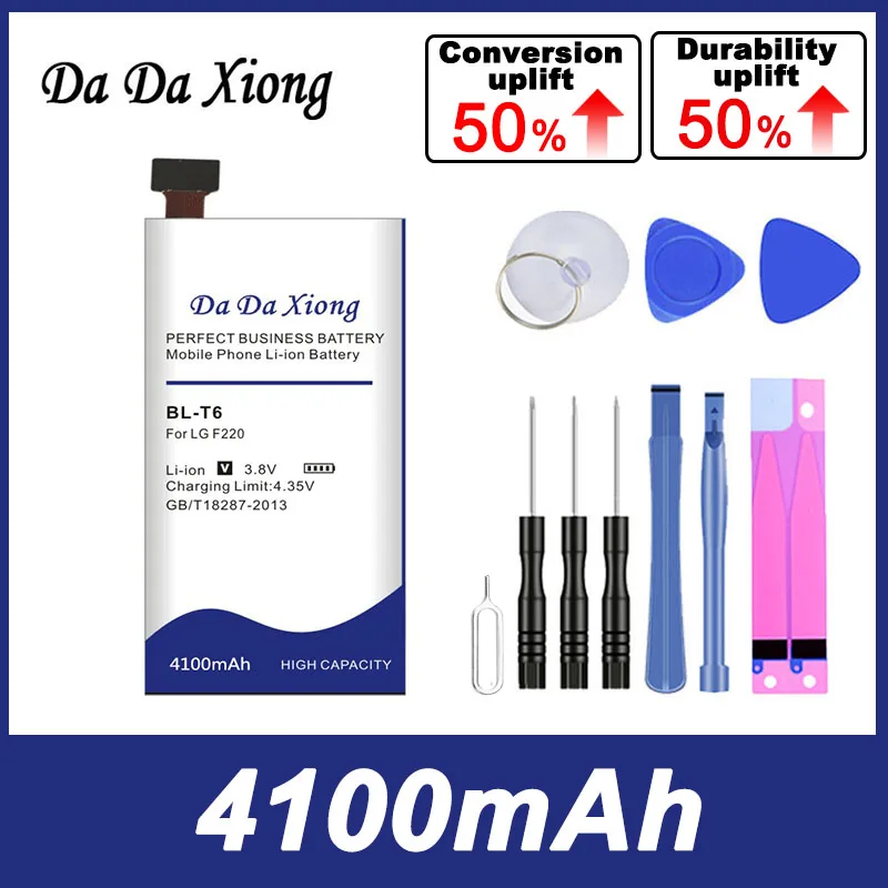 DaDaXiong 4100mAh BLT6 BL-T6 Battery For LG Optimus GK F220 S F220L F220K Batterie 
DaDaXiong 4100mAh BLT6 BL-T6 Battery For LG Optimus GK F220 S F220L F220K Batterie