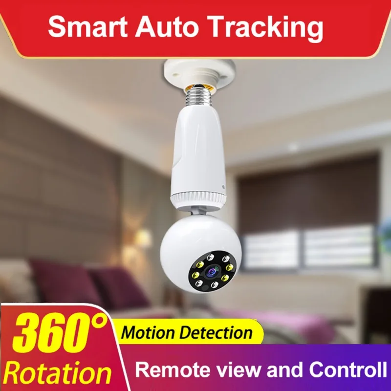 360 Degree Panoramic IP Camera Motion Detection WIFI Wireless Smart Bulb Camera 1080P Home Surveillance Camera
360 Degree Panoramic IP Camera Motion Detection WIFI Wireless Smart Bulb Camera 1080P Home Surveillance Camera
