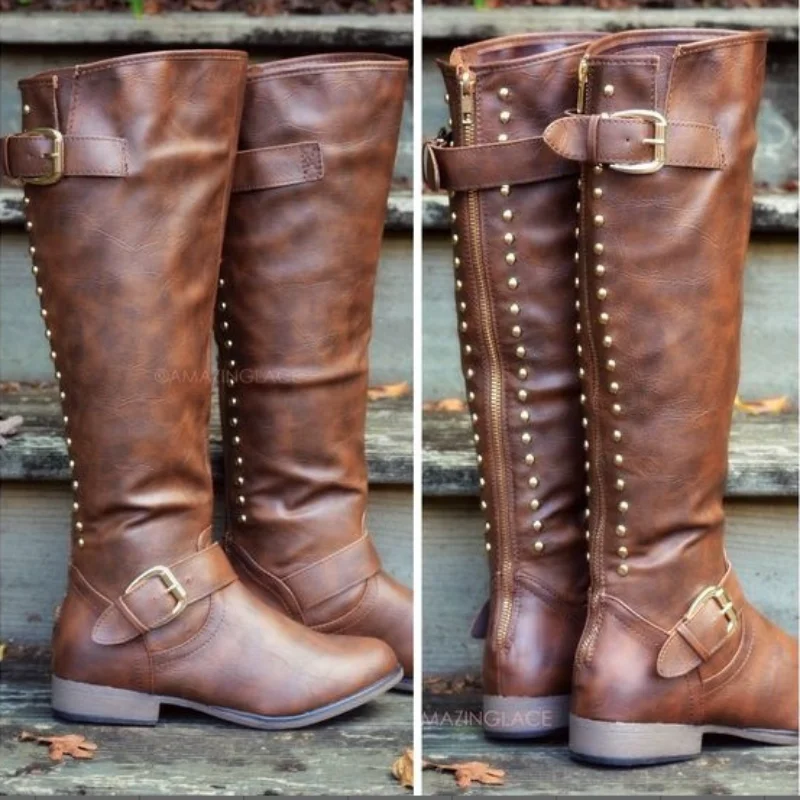 Rivet High Boots for Women 2022 Winter Round Toe Long Barrel Block Heel Women's Boots Personality Vintage Riding Boots Cowboy
Rivet High Boots for Women 2022 Winter Round Toe Long Barrel Block Heel Women's Boots Personality Vintage Riding Boots Cowboy