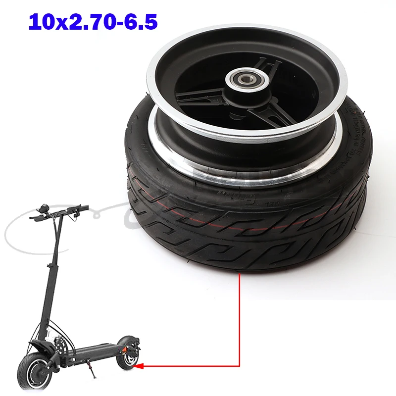 10 inch 10x2.70-6.5 tire inner tube with alloy wheels suitable for electric scooter folding bike wear-resistant thick tires
10 inch 10x2.70-6.5 tire inner tube with alloy wheels suitable for electric scooter folding bike wear-resistant thick tires