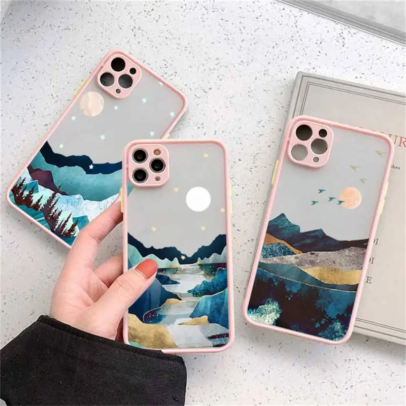Hand Painted Scenery mountain sunset Phone Case matte transparent For iphone 14 11 12 13 plus mini x xs xr pro max cover
Hand Painted Scenery mountain sunset Phone Case matte transparent For iphone 14 11 12 13 plus mini x xs xr pro max cover