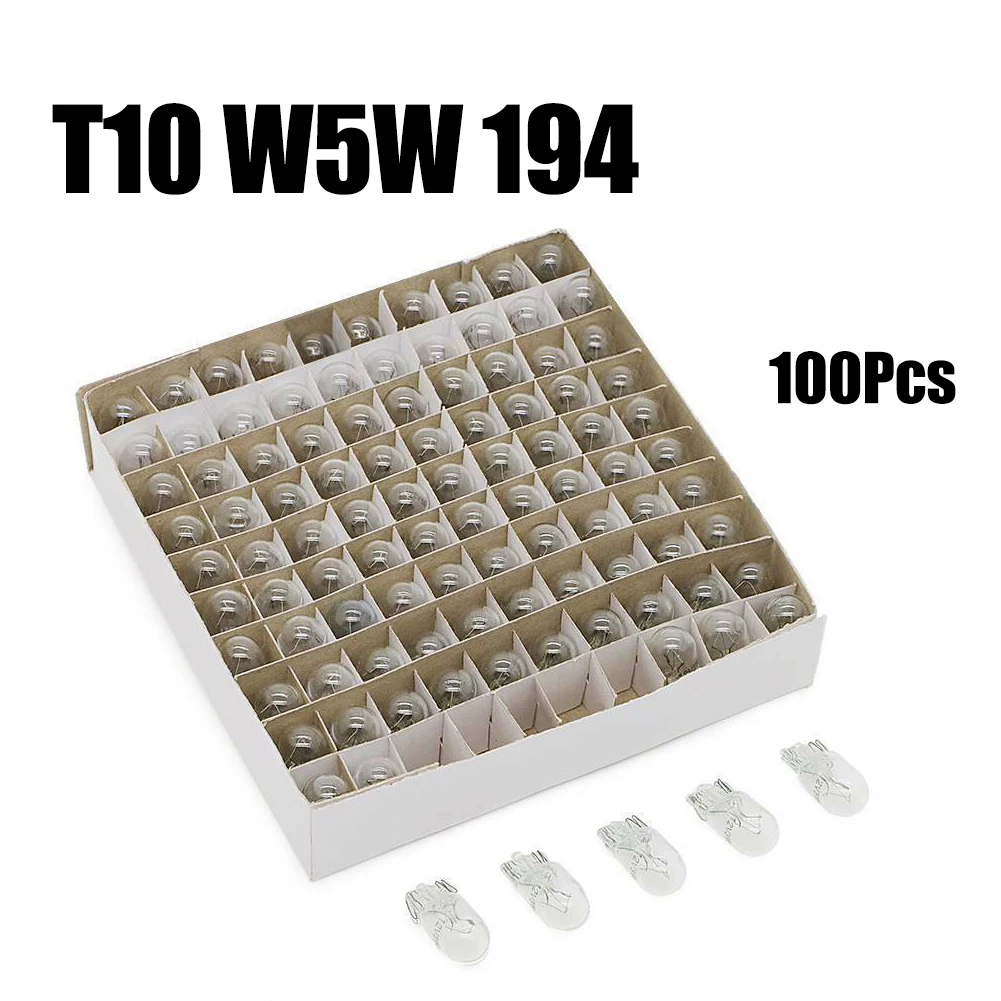 100Pcs Car Dashboard Instrument Light Bulbs 194 T10 Clear Wedge Instrument Panel Lamp Bulbs 12V 5W Dashboard Lights
100Pcs Car Dashboard Instrument Light Bulbs 194 T10 Clear Wedge Instrument Panel Lamp Bulbs 12V 5W Dashboard Lights