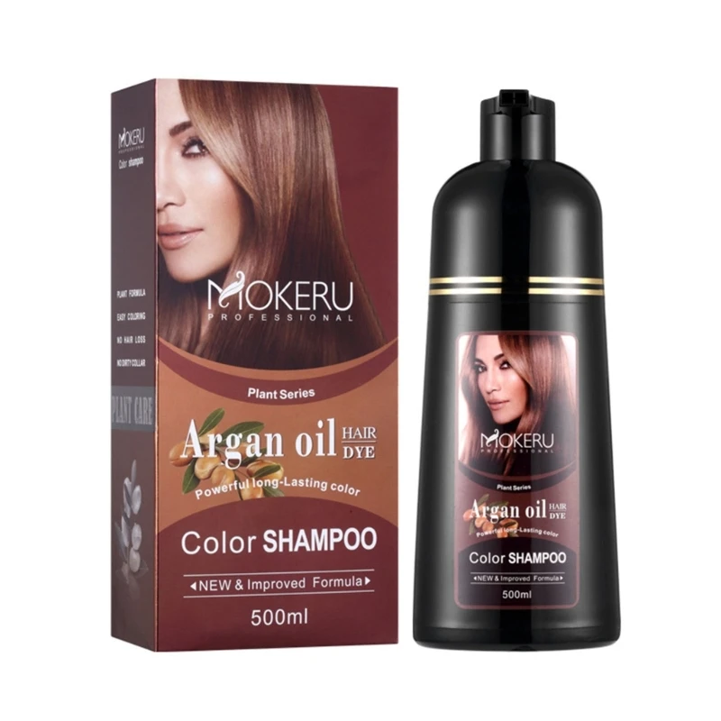 

Шампунь с аргановым маслом для окрашивания черных волос для серых волос, шампунь с мгновенным окрашиванием волос, натуральный для женщин и мужчин