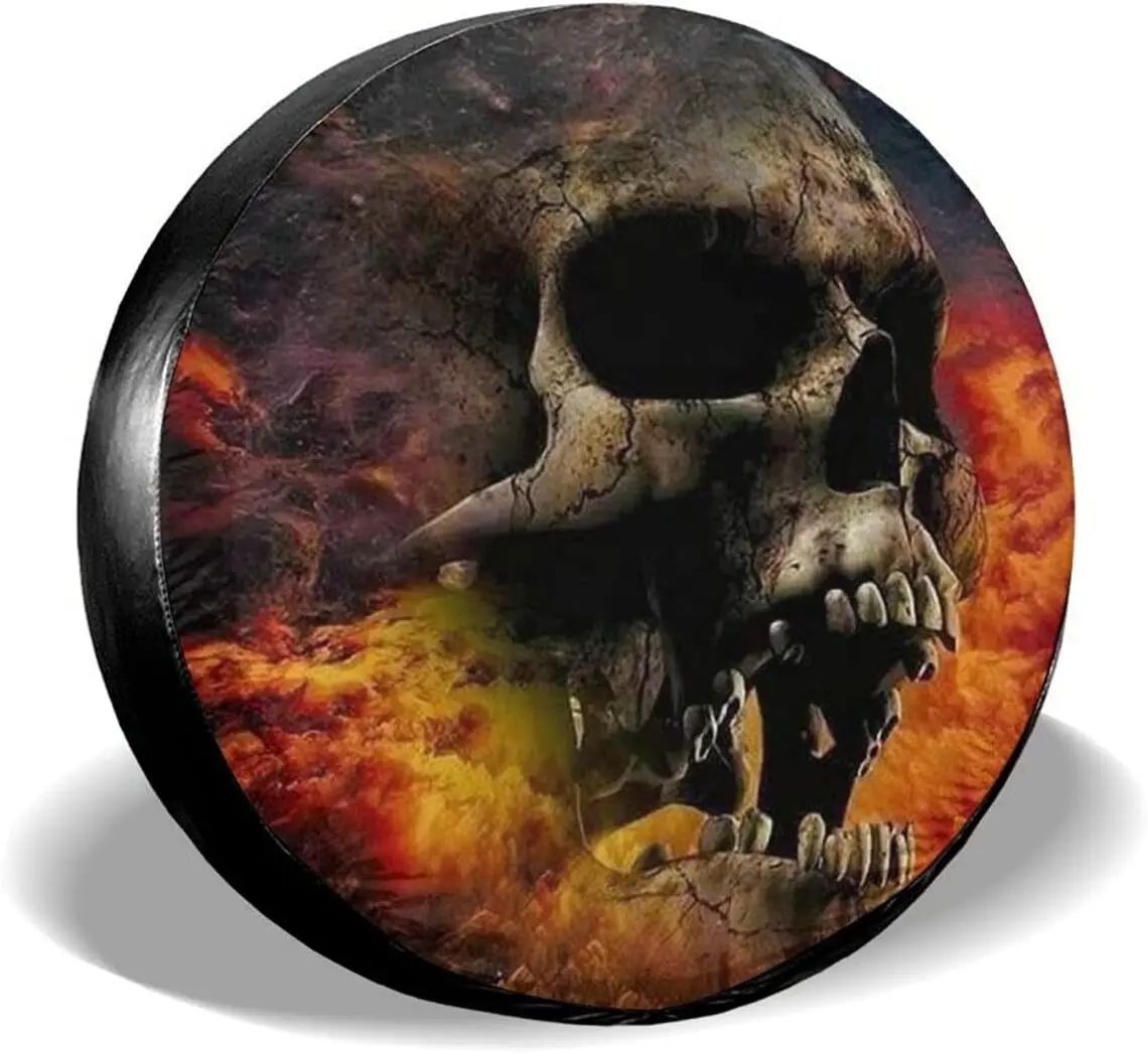 Fall Decor Dark Gothic Skull Spare Tire Covers Cute Car Accessories for Women Rv Tire Covers for Trailers SUV Truck and Man
Fall Decor Dark Gothic Skull Spare Tire Covers Cute Car Accessories for Women Rv Tire Covers for Trailers SUV Truck and Man