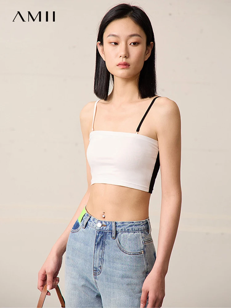 AMII Minimalism Women Clothing Crop Tops 2023 Summer New Contrasting Colors Casual Slim Fit Sexy Female Camisole&Vest 12342396
AMII Minimalism Women Clothing Crop Tops 2023 Summer New Contrasting Colors Casual Slim Fit Sexy Female Camisole&Vest 12342396