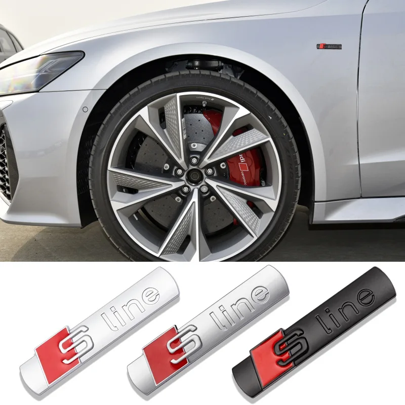 Наклейка на крыло автомобиля наклейка для Audi S Line Sline TT J8 B8 A1 A3 A4 B5 B6 B7 A5 A6 Q3 Q5 Q7 RS1 2 3 4
