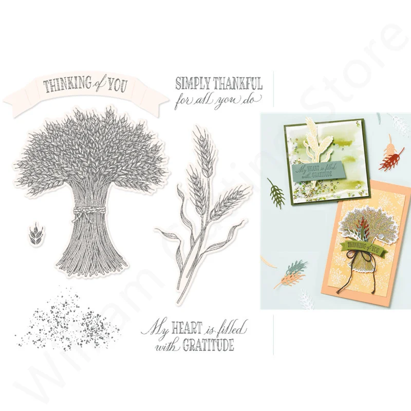 WHEAT Clear Stamps and Metal Cutting Dies For Handmade Scrapbooking Embossed Stencils Cards Decoration Crafts 2022 New Arrival
WHEAT Clear Stamps and Metal Cutting Dies For Handmade Scrapbooking Embossed Stencils Cards Decoration Crafts 2022 New Arrival