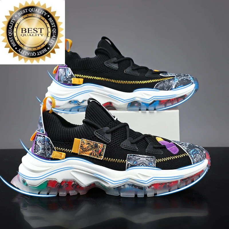 Fashion Printed Men Platform New Sneakers Luxury Brand High Quality Jelly Shoes Trainers for Casual Sports Big Size 46
Fashion Printed Men Platform New Sneakers Luxury Brand High Quality Jelly Shoes Trainers for Casual Sports Big Size 46