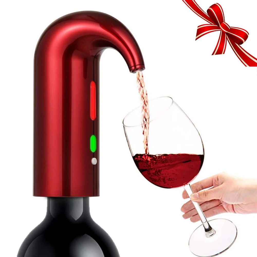 Wine Aerator Pourer, Portable Wine Decanter and Wine Dispenser for Red and White Wine Automatic Wine Oxidizer Dispenser USB Rec
Wine Aerator Pourer, Portable Wine Decanter and Wine Dispenser for Red and White Wine Automatic Wine Oxidizer Dispenser USB Rec