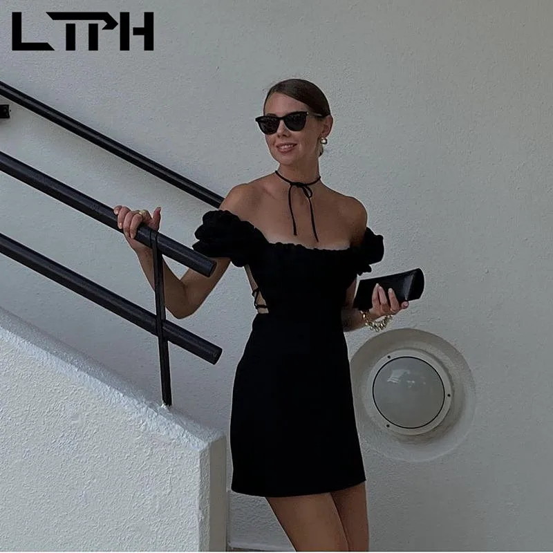 LTPH sexy backless dress women vintage casual elegant black streetwear high waist hip wrap mini bodycon dresses summer 2023 new
LTPH sexy backless dress women vintage casual elegant black streetwear high waist hip wrap mini bodycon dresses summer 2023 new