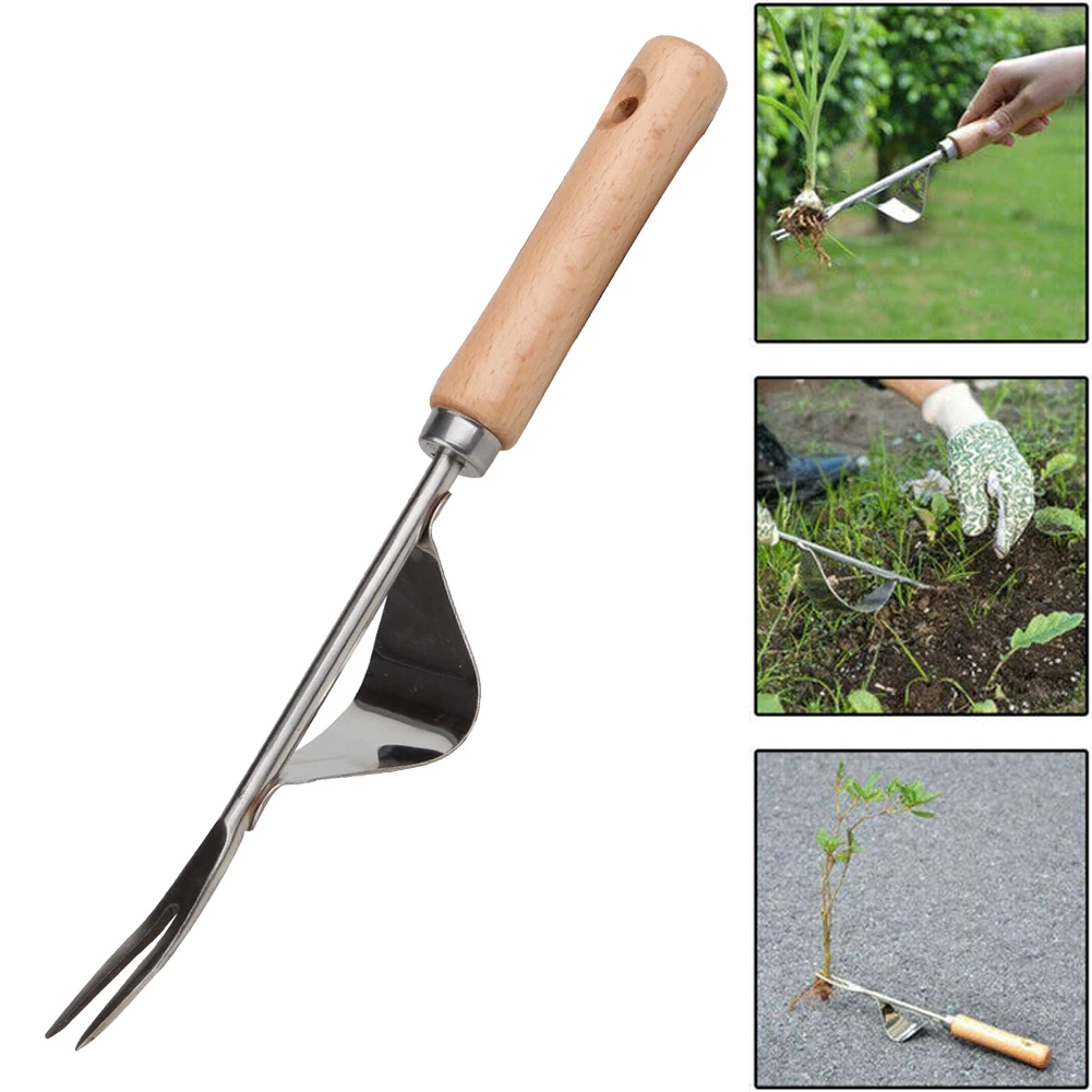 Wood Handle Stainless Steel Garden Weeder Hand Weeding Removal Cutter Puller Tools Multifunction Weeder Transplant garden tools
Wood Handle Stainless Steel Garden Weeder Hand Weeding Removal Cutter Puller Tools Multifunction Weeder Transplant garden tools