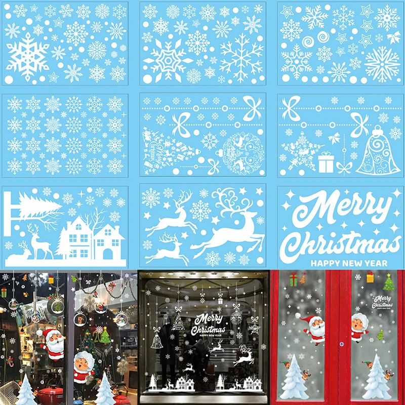 Merry Christmas Window Stickers Snowflake Elk Stickers Christmas Decorations for Home Navidad Xmas Ornaments Happy New Year 2024
Merry Christmas Window Stickers Snowflake Elk Stickers Christmas Decorations for Home Navidad Xmas Ornaments Happy New Year 2024