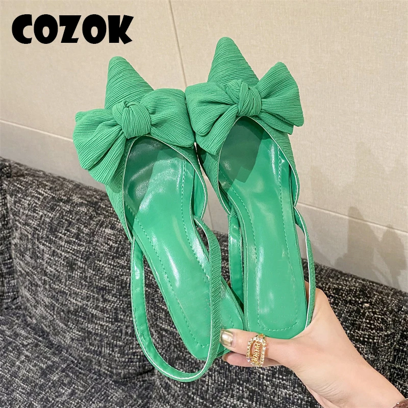 New Butterfly-knot Women Pumps Ladies Shallow Pointed Toe Mules Party Low Heel Slingback Sandals Shoes
New Butterfly-knot Women Pumps Ladies Shallow Pointed Toe Mules Party Low Heel Slingback Sandals Shoes