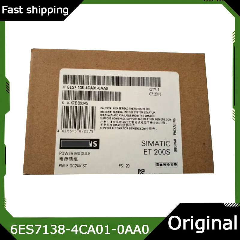 New original 6ES7138-4CA01-0AA0 ET200S power module PM-E 24VDC spot
New original 6ES7138-4CA01-0AA0 ET200S power module PM-E 24VDC spot