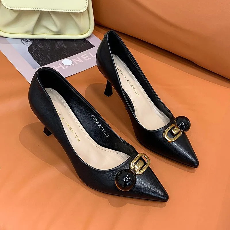 2022 European and American new fashion women's metal decorative birdcage high heels elegant ladies high heels genuine sheepskin
2022 European and American new fashion women's metal decorative birdcage high heels elegant ladies high heels genuine sheepskin