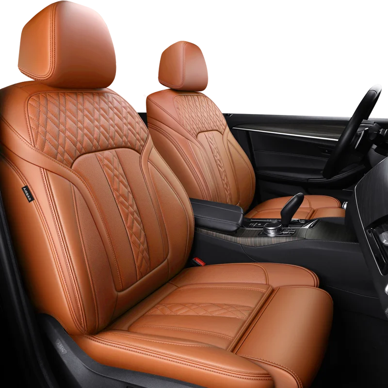 

Автомобильные аксессуары под заказ, чехлы на сиденья для 5 сидений, полный комплект, средняя перфорированная кожа, специально для Bmw 7 5 3 1 серии X5 X3 X1
