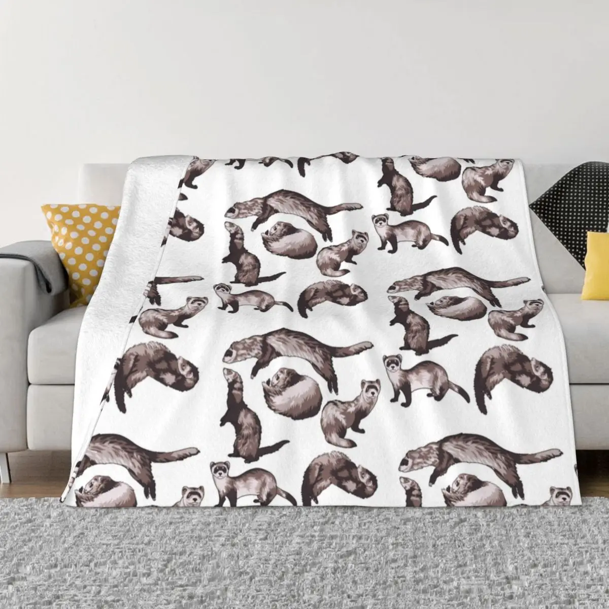 Ferret Wildlife Animal Blanket Flannel Decoration Rodent Weasel Super Soft Throw Blanket for Bedding Office Bedspread
Ferret Wildlife Animal Blanket Flannel Decoration Rodent Weasel Super Soft Throw Blanket for Bedding Office Bedspread