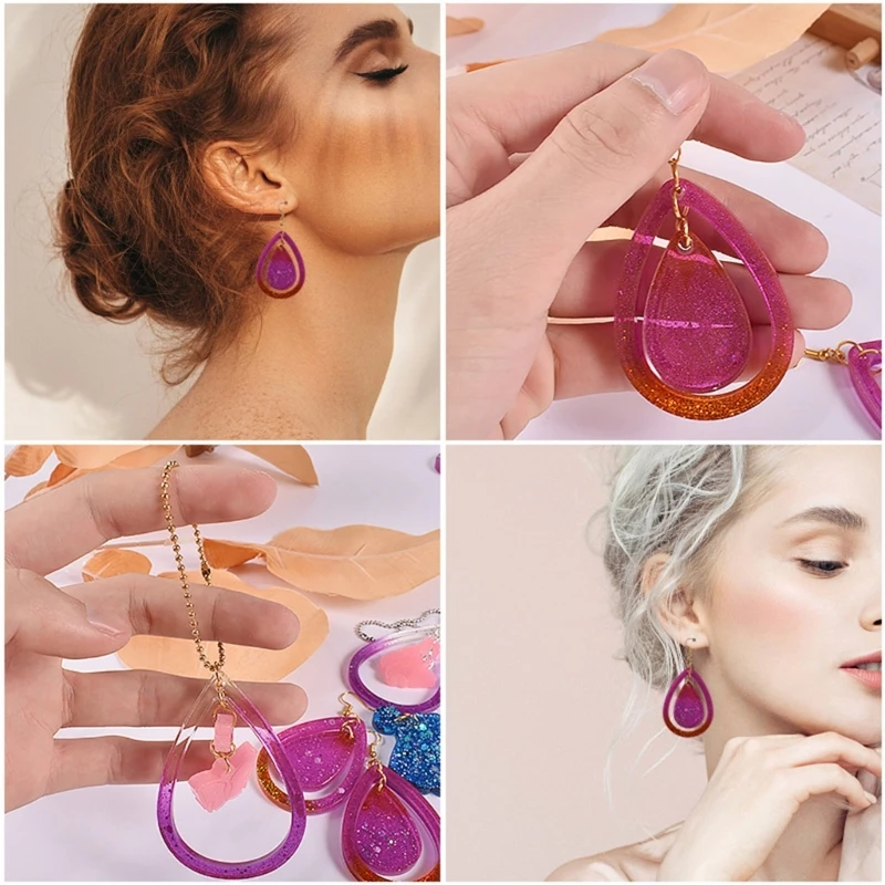 28TF Silicone Earring Molds for Epoxy Casting Keychain Molds with Hole for Women Girl
28TF Silicone Earring Molds for Epoxy Casting Keychain Molds with Hole for Women Girl