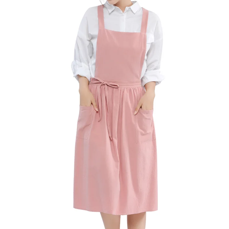 Hot Japanese Summer Artistic Cotton Linen Baking Dessert Floral Painting Art Lovely Outdoor Apron Dress For Woman Custom LOGO
Hot Japanese Summer Artistic Cotton Linen Baking Dessert Floral Painting Art Lovely Outdoor Apron Dress For Woman Custom LOGO