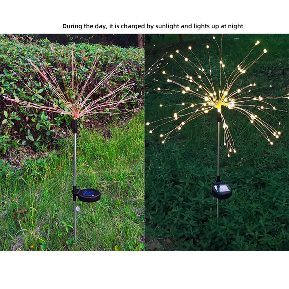 150 LED Solar Powered Firework Lights Starburst Stake Lamp Outdoor Garden Party Path Lamps Christmas Fairy Light Home Decor
150 LED Solar Powered Firework Lights Starburst Stake Lamp Outdoor Garden Party Path Lamps Christmas Fairy Light Home Decor