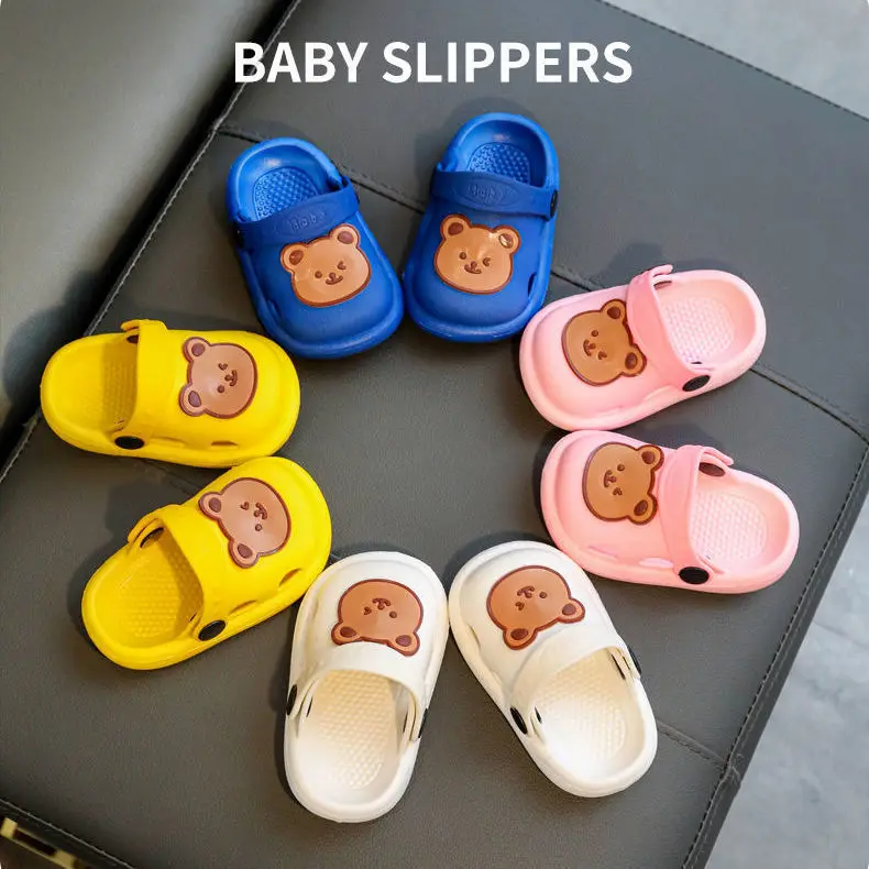 Summer Baby Shoes Indoor Slippers Boy Girl Pvc Little Bear Non-slip Children Slipper Kids Shoes Infant Soft Beach Garden Sandals
Summer Baby Shoes Indoor Slippers Boy Girl Pvc Little Bear Non-slip Children Slipper Kids Shoes Infant Soft Beach Garden Sandals