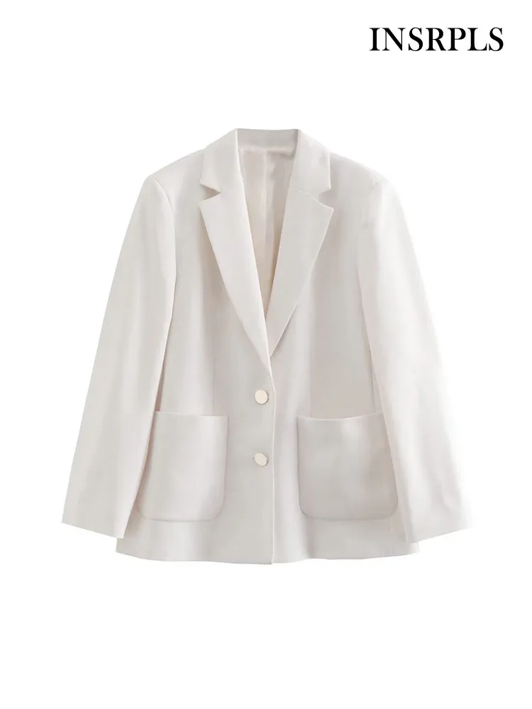 INSRPLS Women Fashion Front Buttons Blazer Coat Vintage Long Sleeve Patch Pockets Female Outerwear Chic Veste Femme
INSRPLS Women Fashion Front Buttons Blazer Coat Vintage Long Sleeve Patch Pockets Female Outerwear Chic Veste Femme