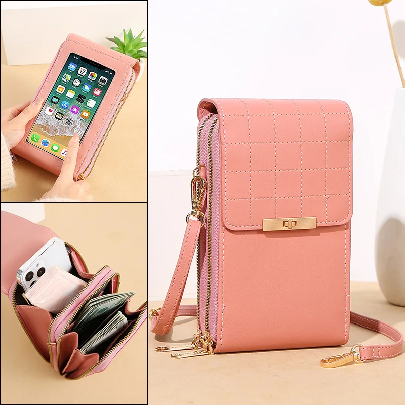 TRANSPARENT TOUCH-SCREEN PHONE BAG LUXURY HAND BAGS FOR WOMENS PU LEATHER CROSSBODY BAG VERTICAL ZIPPER WALLET MINI SHOULDER BAG
TRANSPARENT TOUCH-SCREEN PHONE BAG LUXURY HAND BAGS FOR WOMENS PU LEATHER CROSSBODY BAG VERTICAL ZIPPER WALLET MINI SHOULDER BAG