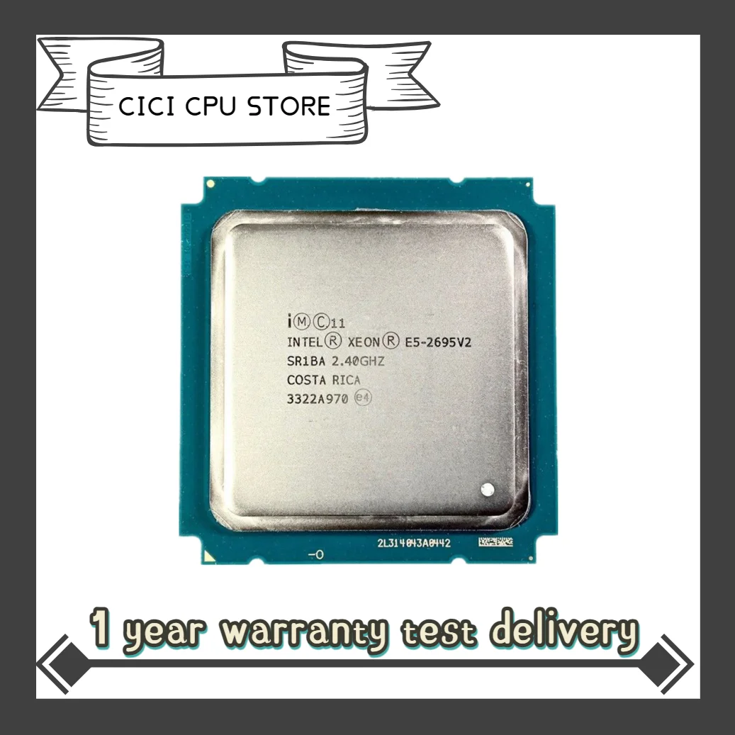 Intel Xeon E5 2695 v2 2.40GHz 30MB 12-Core 115W LGA 2011 SR1BA E5 2695V2 Server Processor cpu
Intel Xeon E5 2695 v2 2.40GHz 30MB 12-Core 115W LGA 2011 SR1BA E5 2695V2 Server Processor cpu