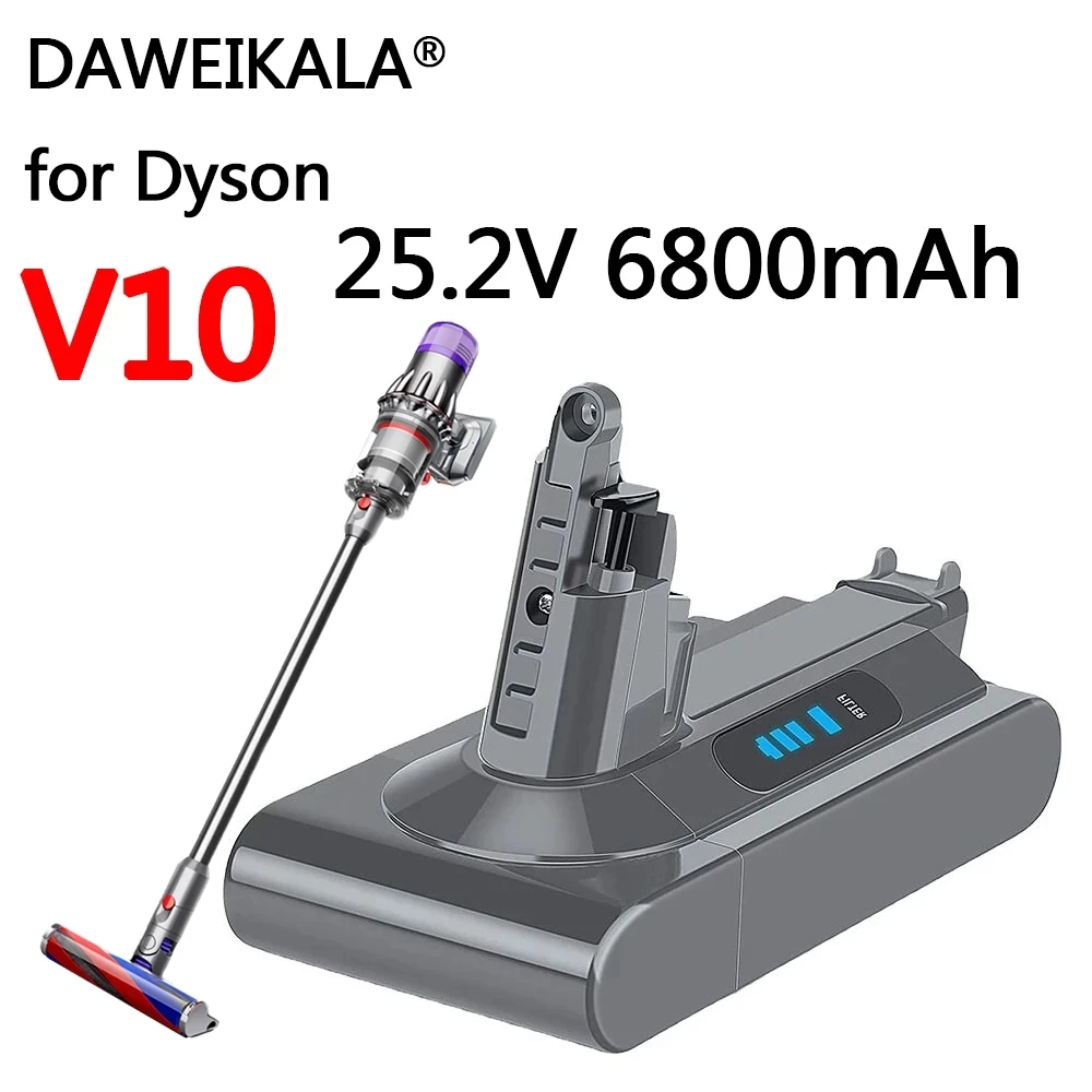 Newly Upgraded SV12 6800mAh 100Wh Replacement Battery for Dyson V10 battery Absolute Fluffy Cyclone
Newly Upgraded SV12 6800mAh 100Wh Replacement Battery for Dyson V10 battery Absolute Fluffy Cyclone