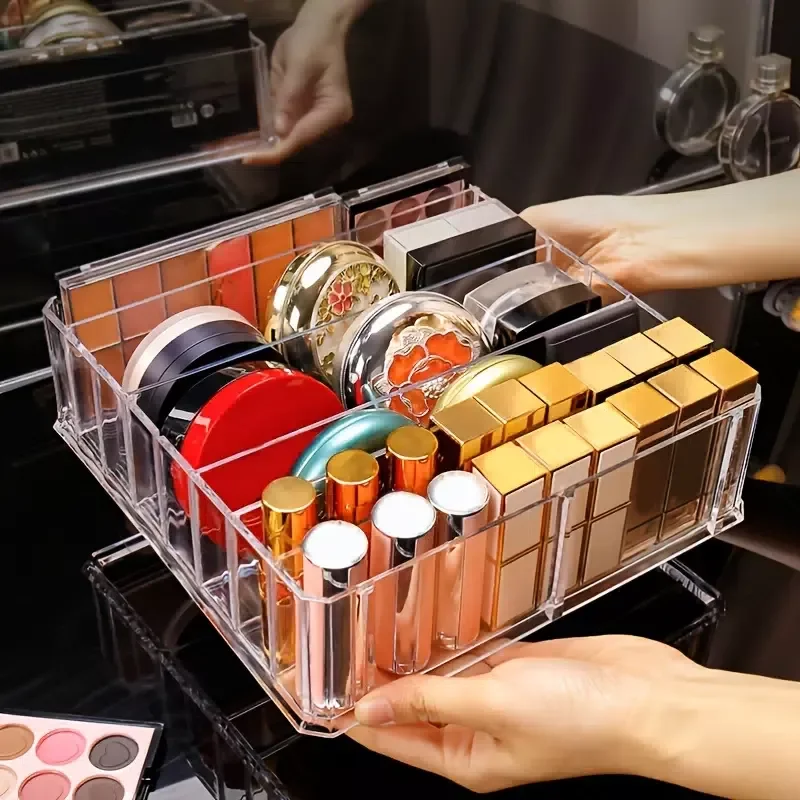 1pc Multifunctional Lipstick Storage Box, Cosmetics Organizer, Eyeshadow Palette Cosmetic Organizer
1pc Multifunctional Lipstick Storage Box, Cosmetics Organizer, Eyeshadow Palette Cosmetic Organizer