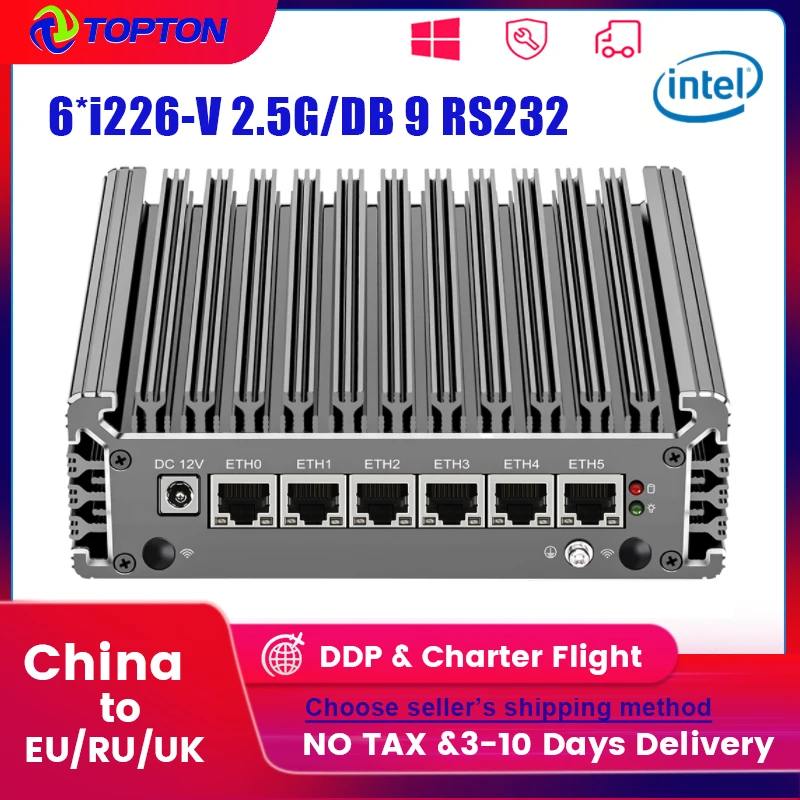 2,5G мягкий маршрутизатор 6x Intel i226-V LAN Celeron N5105 брандмауэр 2 * DDR4 NVMe SSD 2500M Nics безвентиляторный мини-ПК ESXi Proxmox OPNsense
2,5G мягкий маршрутизатор 6x Intel i226-V LAN Celeron N5105 брандмауэр 2 * DDR4 NVMe SSD 2500M Nics безвентиляторный мини-ПК ESXi Proxmox OPNsense