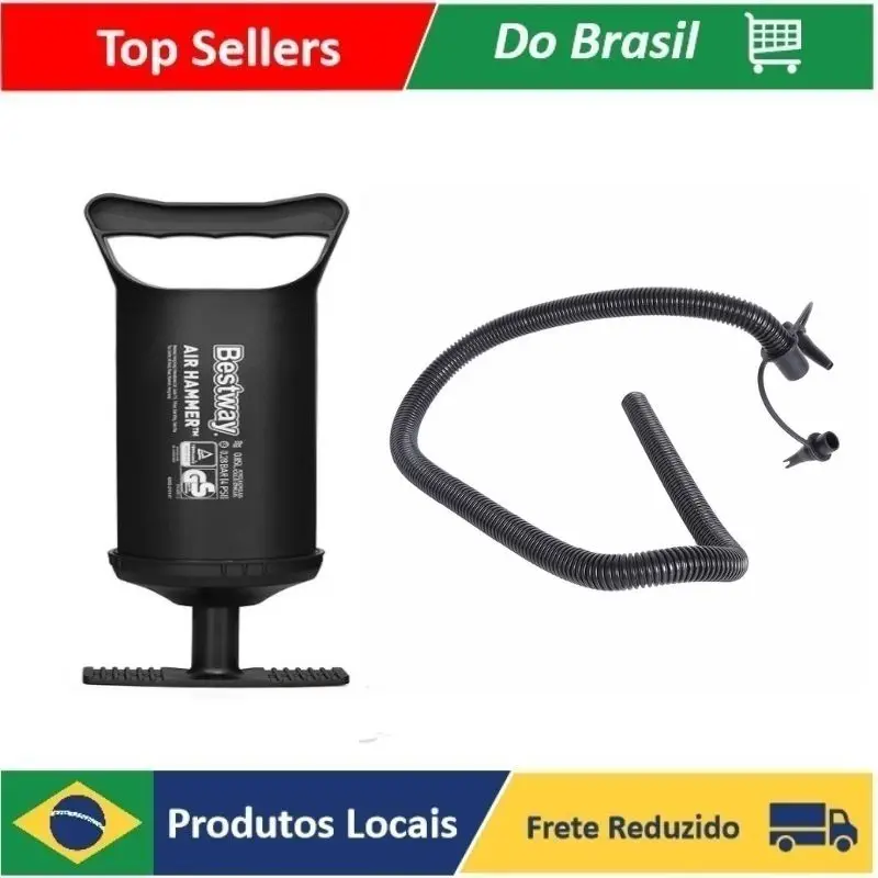 Bomba De Ar Manual C/ 2 Ponteiras E Mangueira Para Inflável Boia Piscina Colchão Inflável
Bomba De Ar Manual C/ 2 Ponteiras E Mangueira Para Inflável Boia Piscina Colchão Inflável