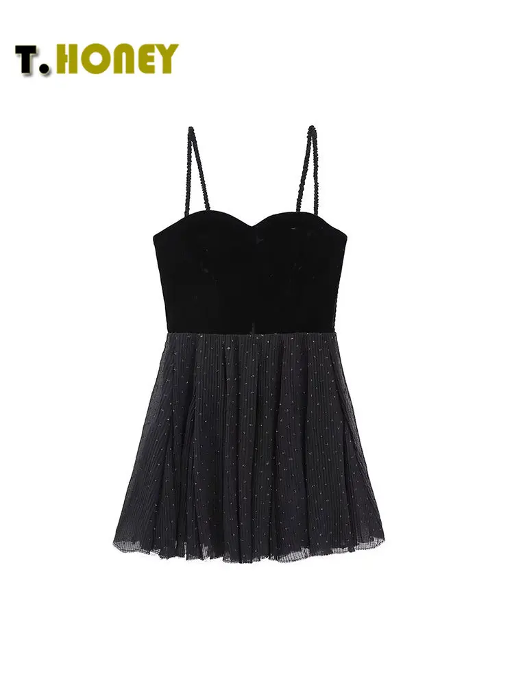 TELLHONEY Women Fashion Sweetheart Neck Diamonds Sling Dress Female Sexy Patchwork High Waist Slim Mini A Line Dresses
TELLHONEY Women Fashion Sweetheart Neck Diamonds Sling Dress Female Sexy Patchwork High Waist Slim Mini A Line Dresses