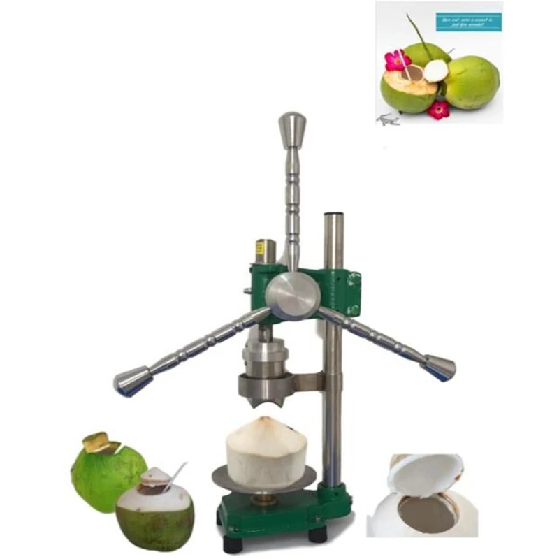 

Manual Coconut Peeling And Opening Machine Stainless Steel Drilling Maker