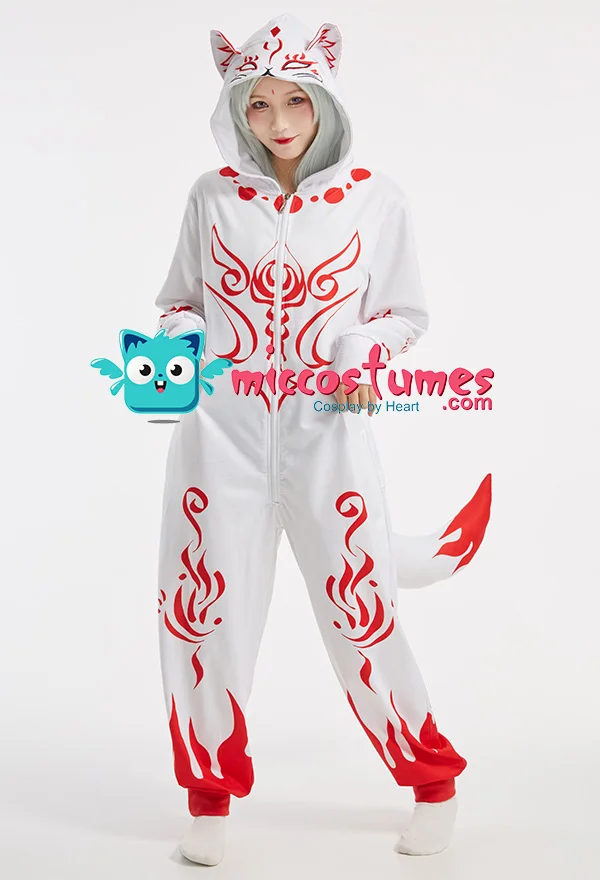 Women Fox Shikigami Homewear Onesie Pajama Adult Kigurumi Hooded Loungewear with Tail Costume Outfits
Women Fox Shikigami Homewear Onesie Pajama Adult Kigurumi Hooded Loungewear with Tail Costume Outfits