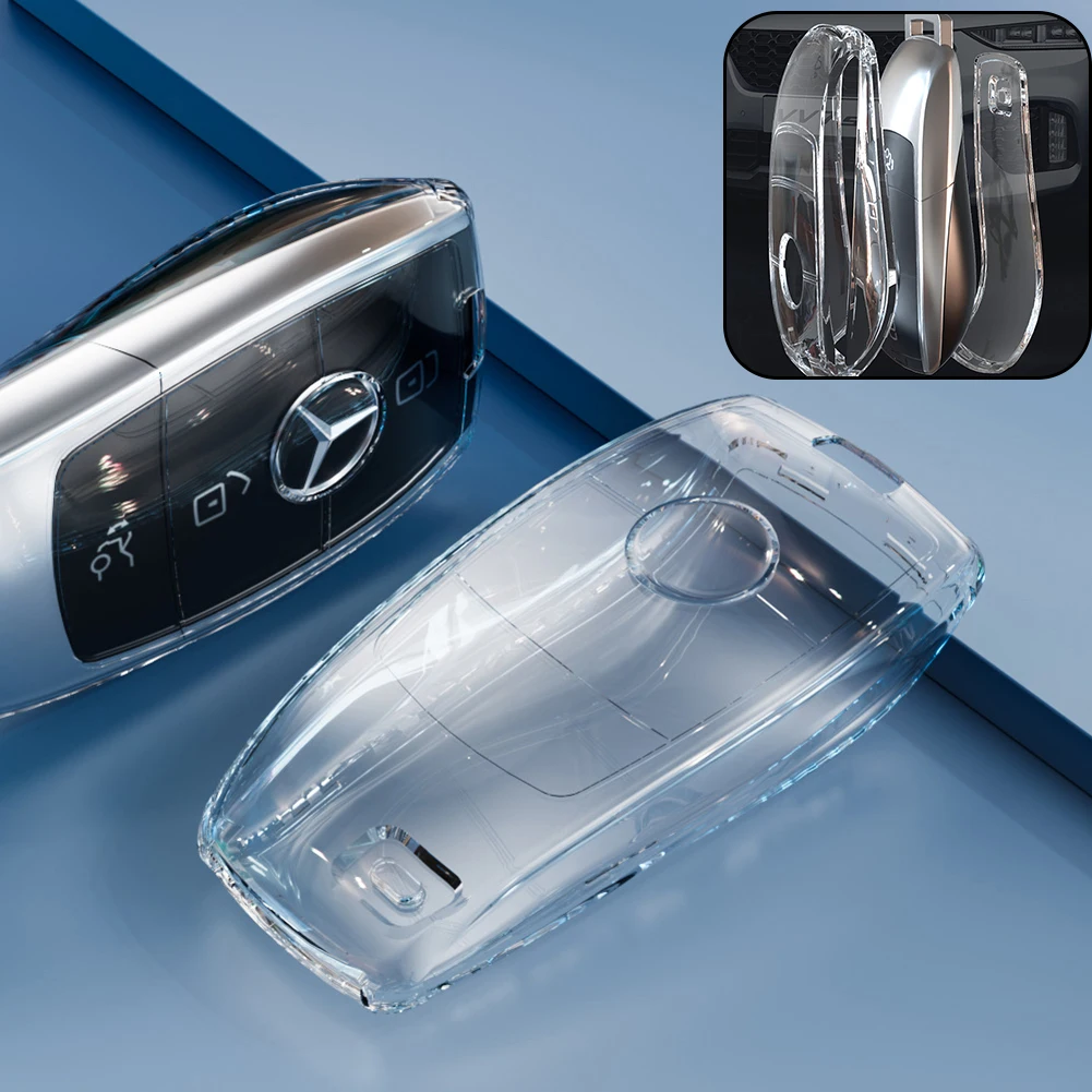 Transparent TPU Car Key Case Cover Holder Remote Fob Key Case Shell Protector For Mercedes S E Class E200 C260L GLC Accessories
Transparent TPU Car Key Case Cover Holder Remote Fob Key Case Shell Protector For Mercedes S E Class E200 C260L GLC Accessories