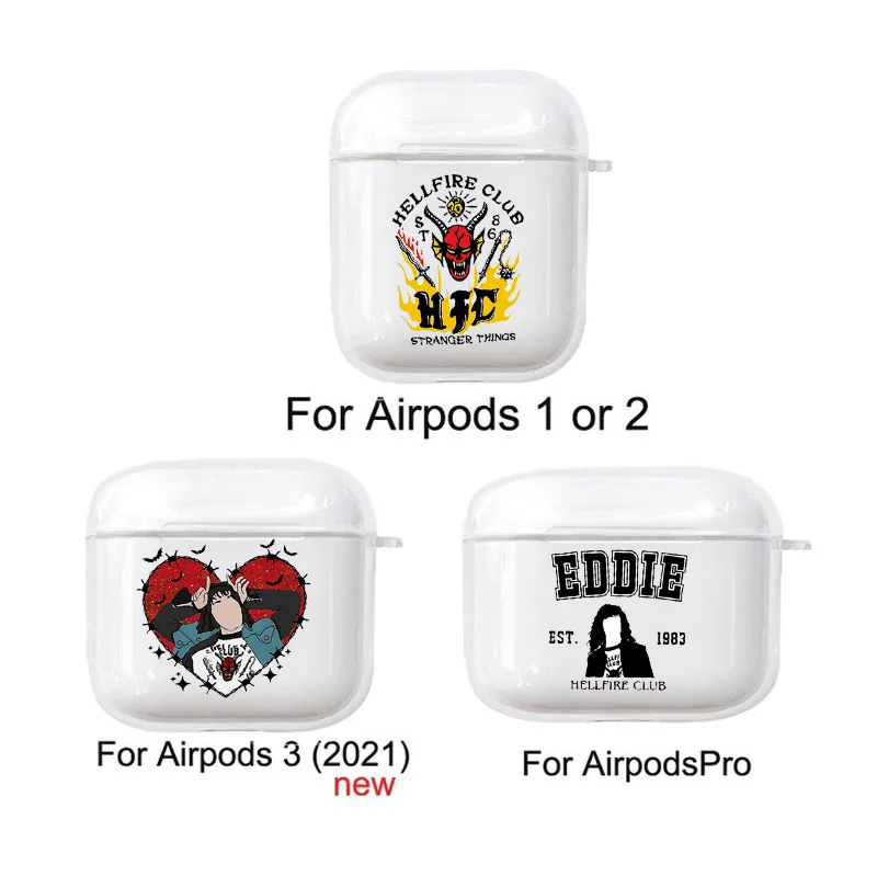Stranger Things Eddie Munson Case for Airpod Pro 3 Earphone Cover for Airpods 2 1 Clear Protective Fundas Soft Accessorie Capa 
Stranger Things Eddie Munson Case for Airpod Pro 3 Earphone Cover for Airpods 2 1 Clear Protective Fundas Soft Accessorie Capa