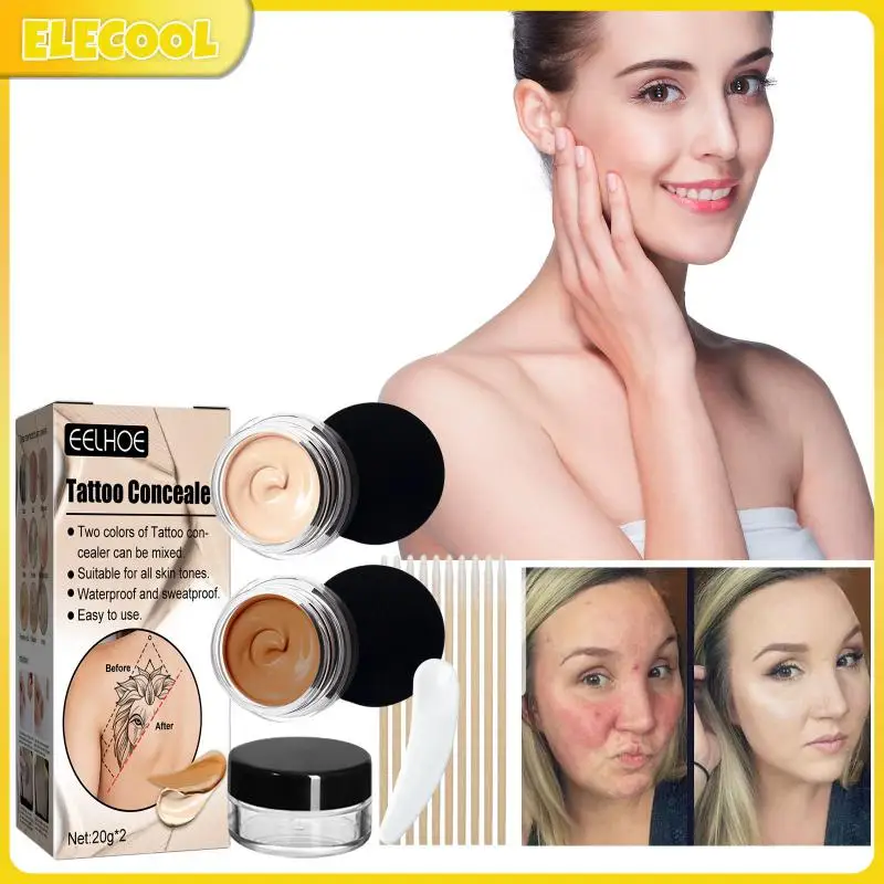Eelhoe Concealer Foundation Cream Cover Tattoo Acne Scars Concealer Invisible Cosmetic Moisturizing Waterproof Brighten Makeup
Eelhoe Concealer Foundation Cream Cover Tattoo Acne Scars Concealer Invisible Cosmetic Moisturizing Waterproof Brighten Makeup