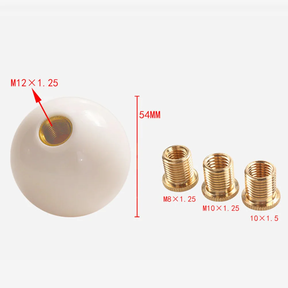White Ball Universal Manual Gear Shift Knob Handle Shifter Lever Head Acrylic M12*1.25 For Nissan For Mazda For Honda For Ford
White Ball Universal Manual Gear Shift Knob Handle Shifter Lever Head Acrylic M12*1.25 For Nissan For Mazda For Honda For Ford