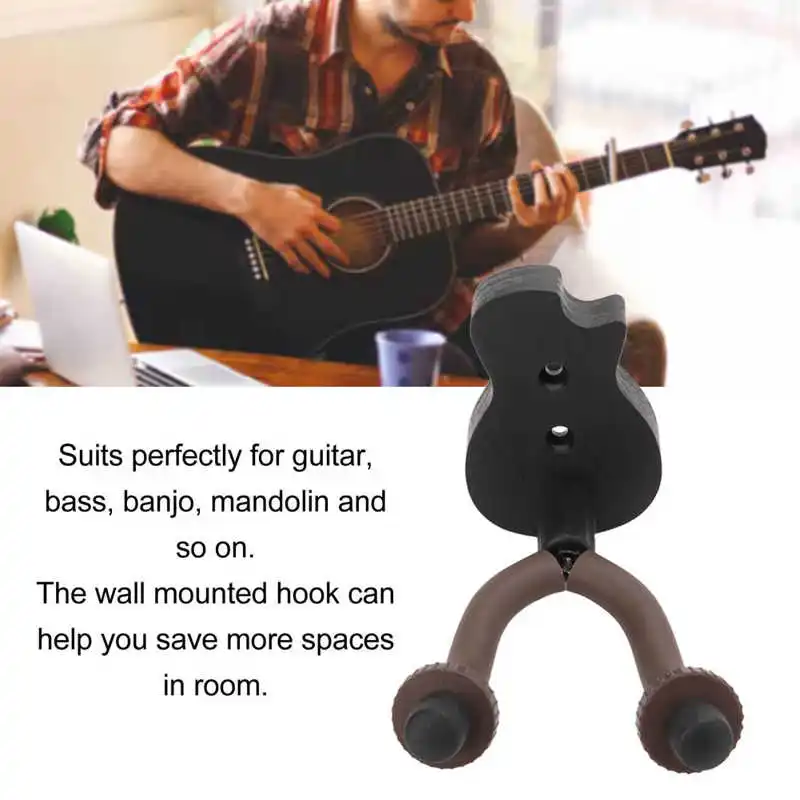 Guitar Wall Mount Holder Violin Neck Rubber Hanger Rack Stringed Instrument Support Bracket Rotated Design Rubber Guitar Hook
Guitar Wall Mount Holder Violin Neck Rubber Hanger Rack Stringed Instrument Support Bracket Rotated Design Rubber Guitar Hook