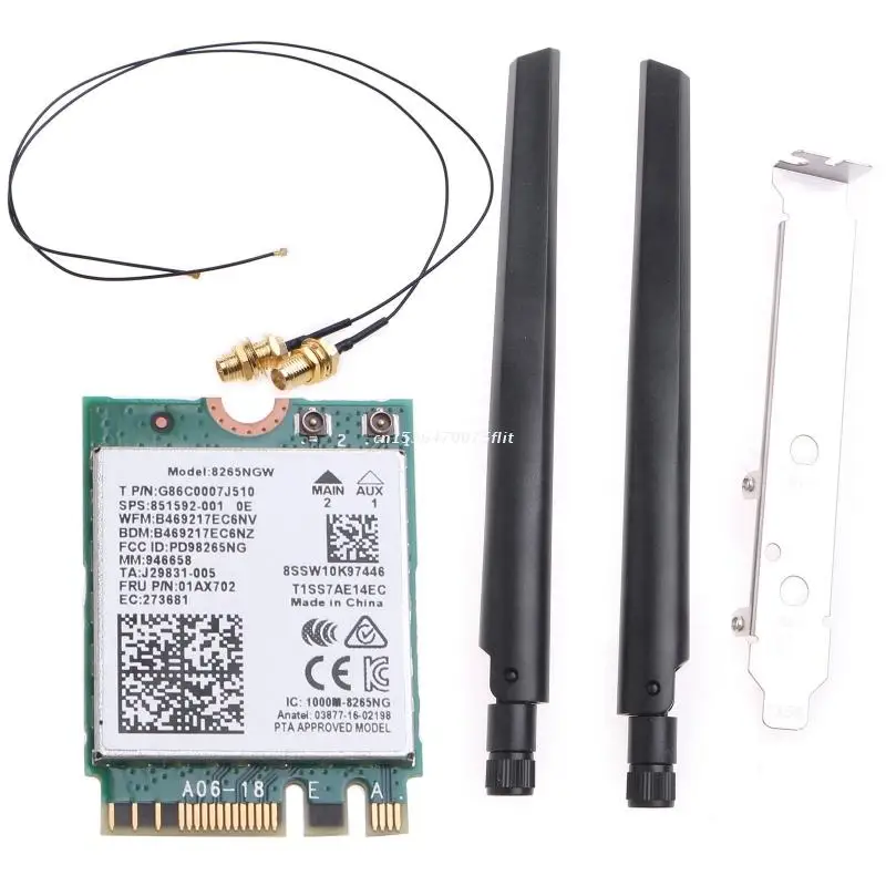 Двухдиапазонная карта Wi-Fi 2,4g/фотоадаптер 802.11ac BT 4,2 (антенна + кронштейн) Прямая поставка
Двухдиапазонная карта Wi-Fi 2,4g/фотоадаптер 802.11ac BT 4,2 (антенна + кронштейн) Прямая поставка