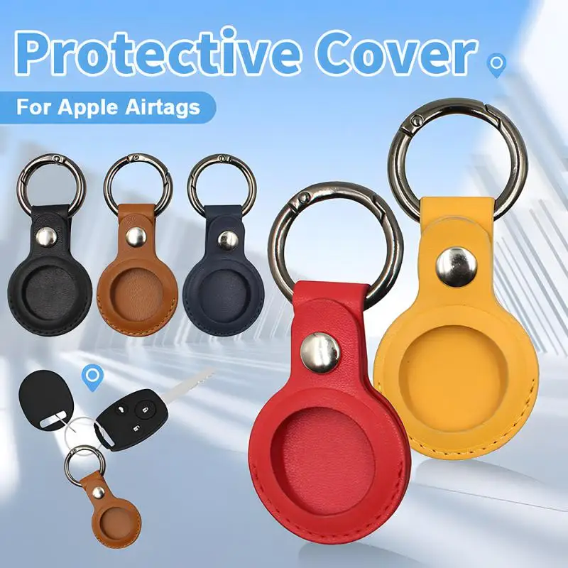 Leather Case For AirTags Keychain Protective Sleeve Anti-scratch Anti-lost Protector Shell For Air Tags Locator Tracker
Leather Case For AirTags Keychain Protective Sleeve Anti-scratch Anti-lost Protector Shell For Air Tags Locator Tracker