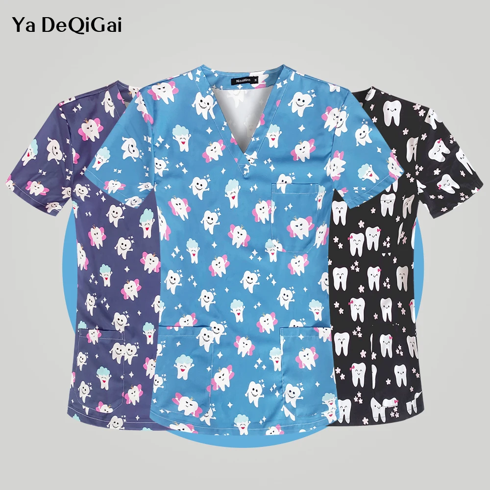 New Elastic Breathable Spandex Nurse Accessories Beauty Salon Uniform Fashion Slim Fit Top Scrub Clothes Women Summer Lab Coat
New Elastic Breathable Spandex Nurse Accessories Beauty Salon Uniform Fashion Slim Fit Top Scrub Clothes Women Summer Lab Coat