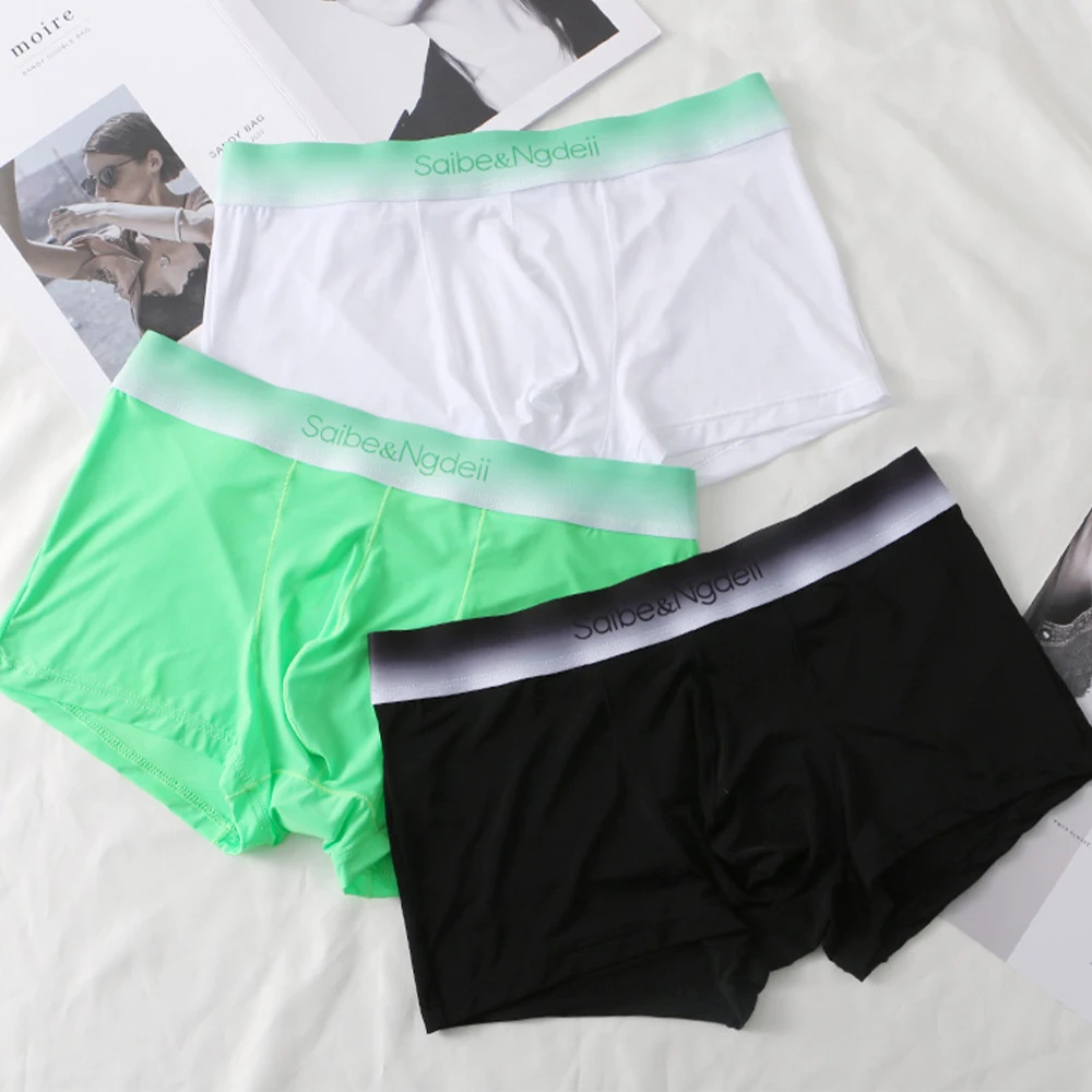 Men Ice Silk Boxer Brief Summer Cool Panties Male Soft Smooth Seamless Underwear Breathable Pouch Underpants Elastic Boxer Short
Men Ice Silk Boxer Brief Summer Cool Panties Male Soft Smooth Seamless Underwear Breathable Pouch Underpants Elastic Boxer Short