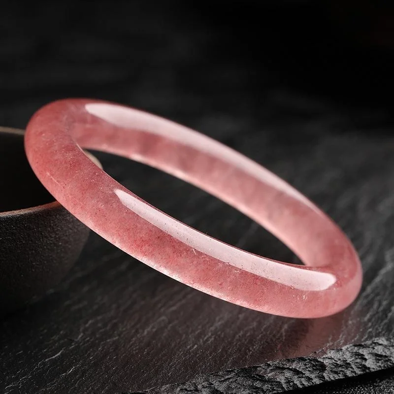 Natural Strawberry Quartz Bangle Women Healing Gemstone Fine Jewelry Genuine Strawberry Crystal Stone Round Bracelets Bangles
Natural Strawberry Quartz Bangle Women Healing Gemstone Fine Jewelry Genuine Strawberry Crystal Stone Round Bracelets Bangles