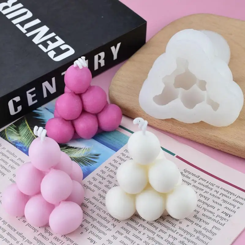 Bubble Silicone Mold Bubble Pyramid Candle Mold Overlapping Balls Mold Handmade Soap Ornament Mold For DIY Crafts
Bubble Silicone Mold Bubble Pyramid Candle Mold Overlapping Balls Mold Handmade Soap Ornament Mold For DIY Crafts