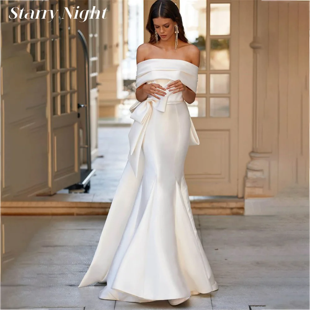 свадебное платье Classic Satin Mermaid Off The Shoulder Wedding Dress With Bow Elegant Ivory Wedding Bride Dress robe mariée
свадебное платье Classic Satin Mermaid Off The Shoulder Wedding Dress With Bow Elegant Ivory Wedding Bride Dress robe mariée
