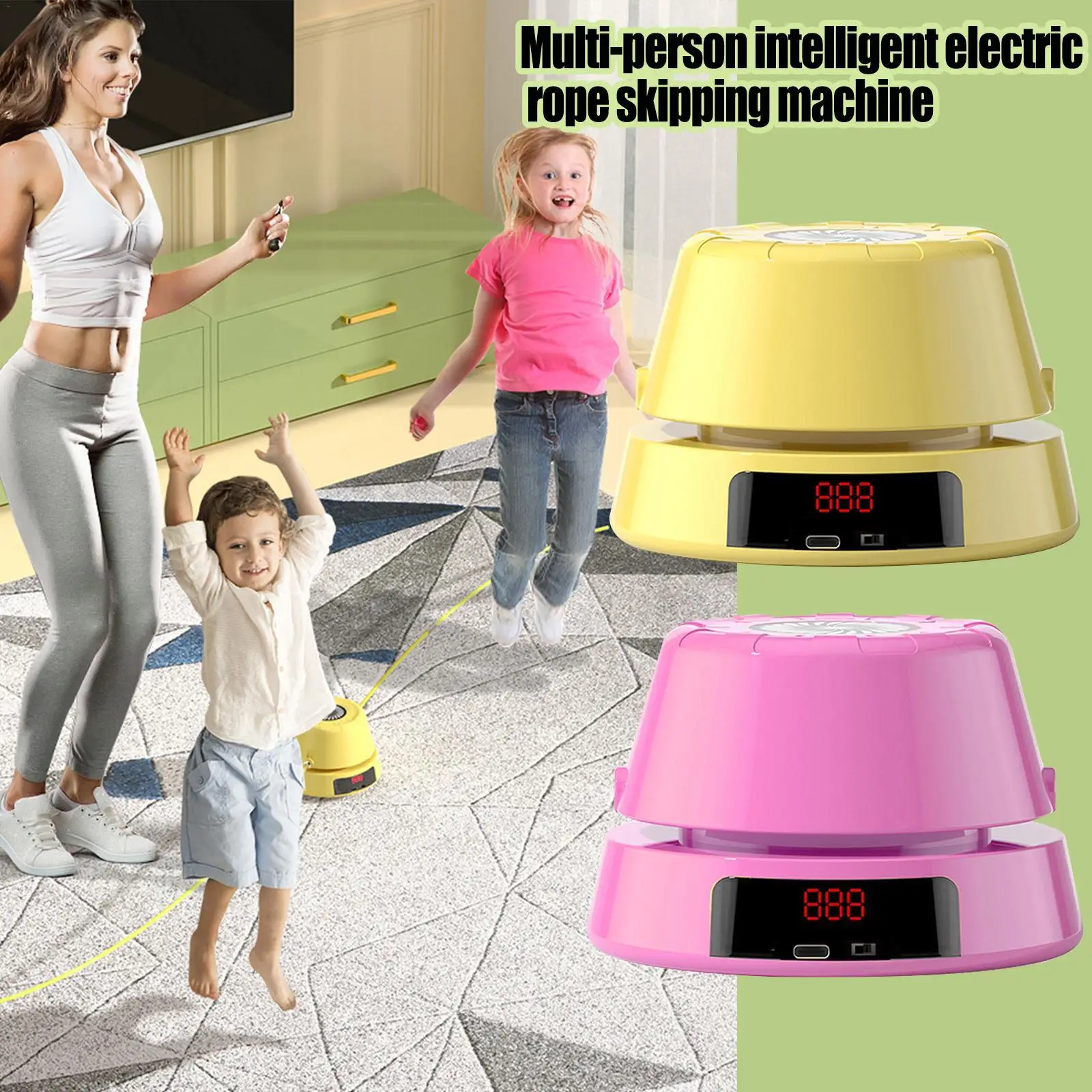 Smart Rope Skipping Machine for multiplayer Intelligent Counting Outdoor Home Fitness Tools for Children Games
Smart Rope Skipping Machine for multiplayer Intelligent Counting Outdoor Home Fitness Tools for Children Games