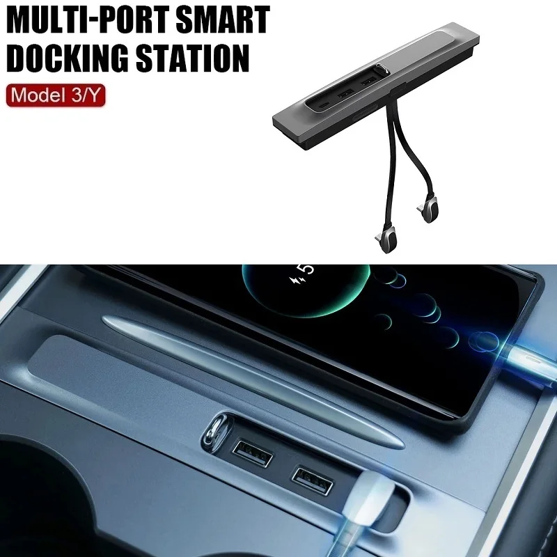 Upgrade USB Hub For Tesla Model 3 Y 2021 2022 27W Quick Interior Charger Intelligent USB Docking Station Shunt Hub Accessories
Upgrade USB Hub For Tesla Model 3 Y 2021 2022 27W Quick Interior Charger Intelligent USB Docking Station Shunt Hub Accessories