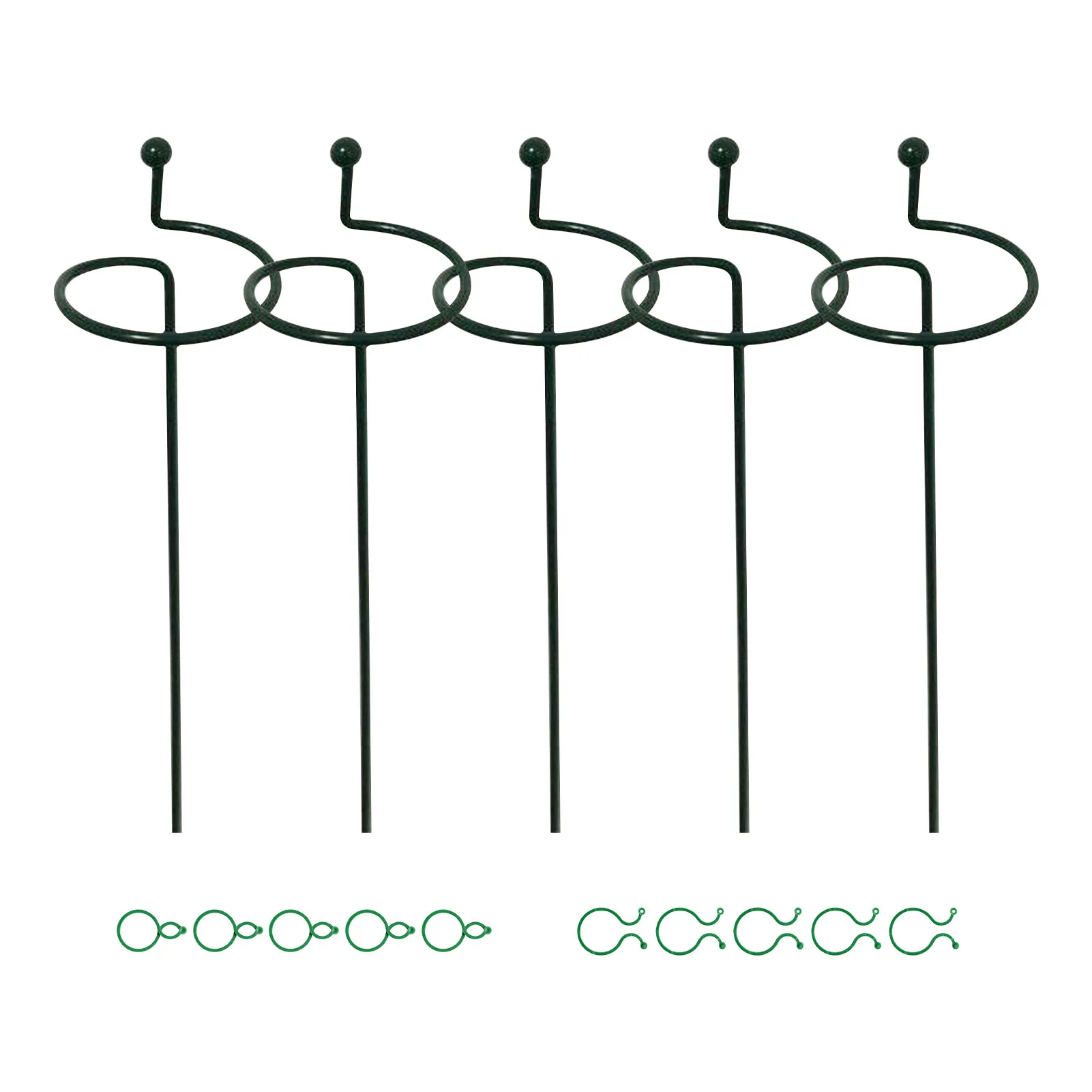 5pcs Garden Support Stake Ring Metal Garden Plant Cages Single Stem Shrub Holder Fixing Clip For Flower Tomatoes Lily Peony Rose
5pcs Garden Support Stake Ring Metal Garden Plant Cages Single Stem Shrub Holder Fixing Clip For Flower Tomatoes Lily Peony Rose